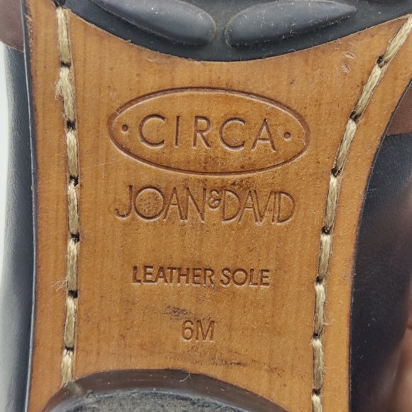 Circa Joan & David Loafers Flats, Black and Brown Shoes Women Size 6M - Picture 8 of 10